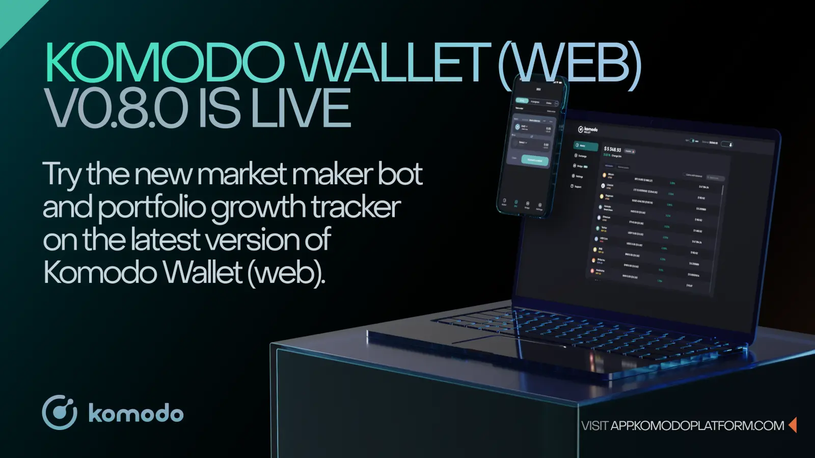 Komodo Wallet (web) v0.8.0 Is Live